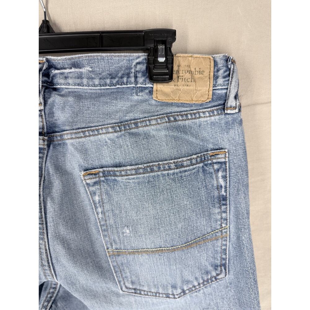 Abercrombie Fitch Jeans Men’s 34x32 Low Rise Slim Straight Distressed - Picture 8 of 12